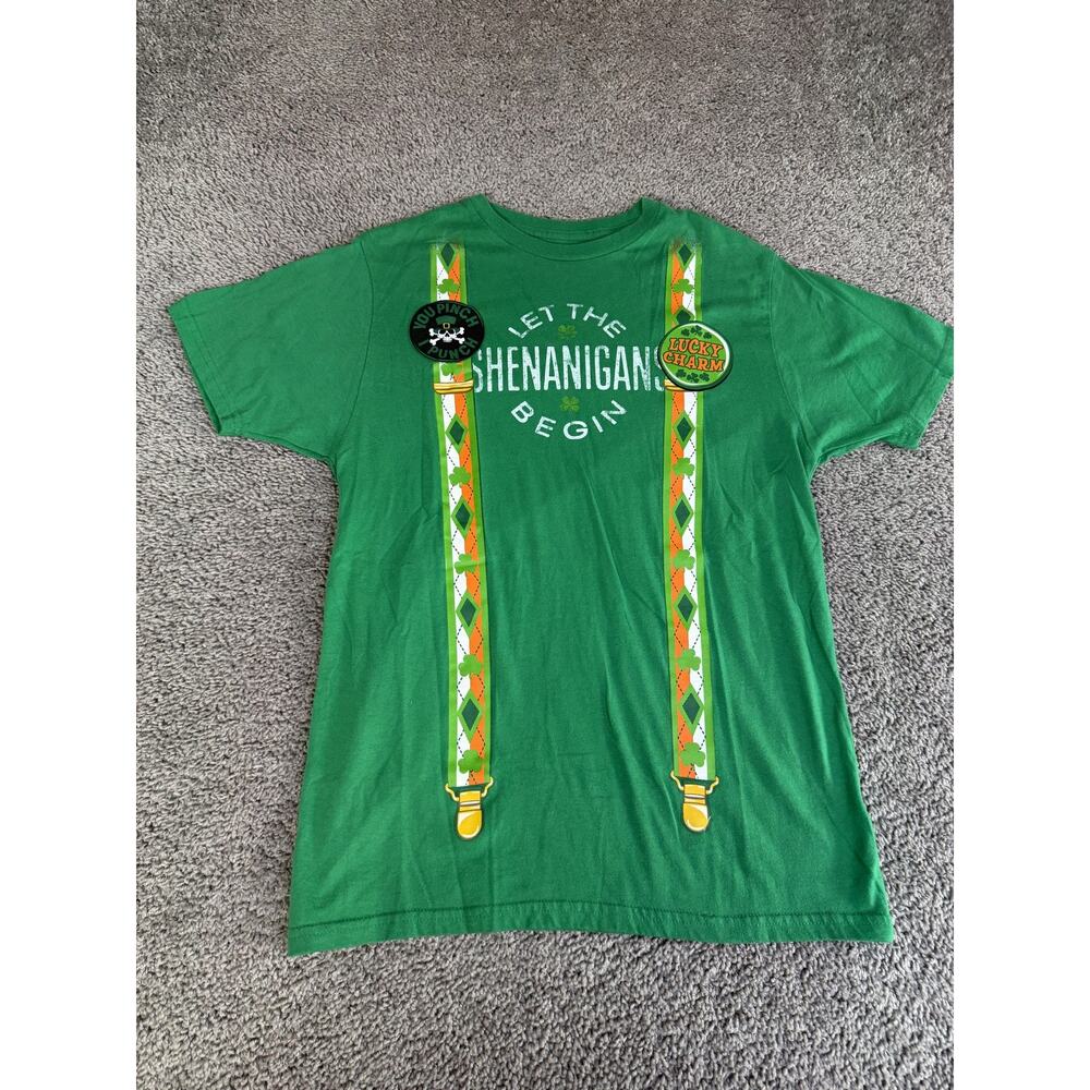 Way To Celebrate! Shirt Mens M Green St Patrick's Day Graphic Tee Top Tagless